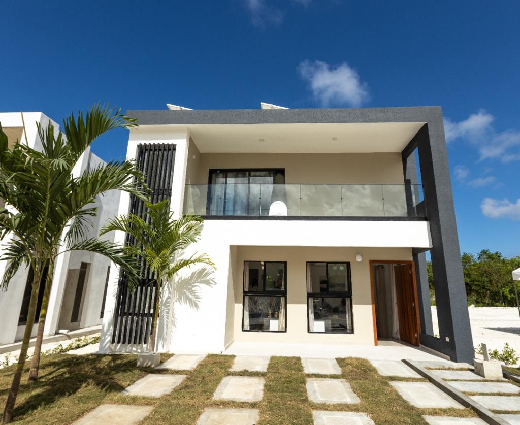 Proyecto de villas en construcción en Punta Cana.