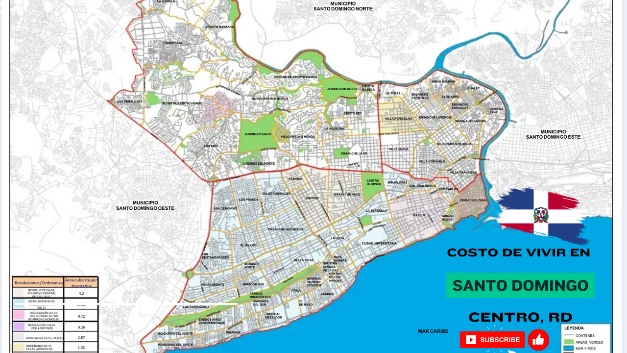 Vivir en Santo Domingo… ¿cuánto cuesta?